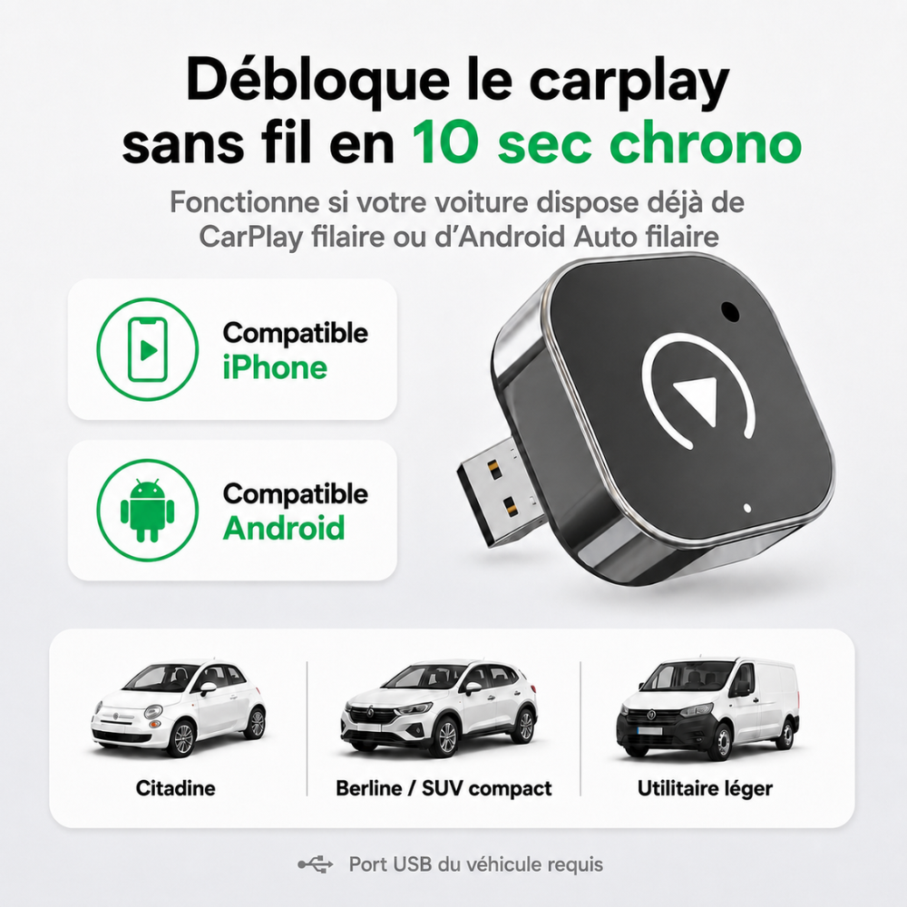 Clé Carplay Sans Fil
