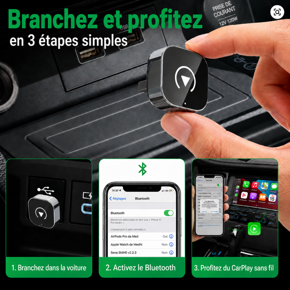 Clé Carplay Sans Fil