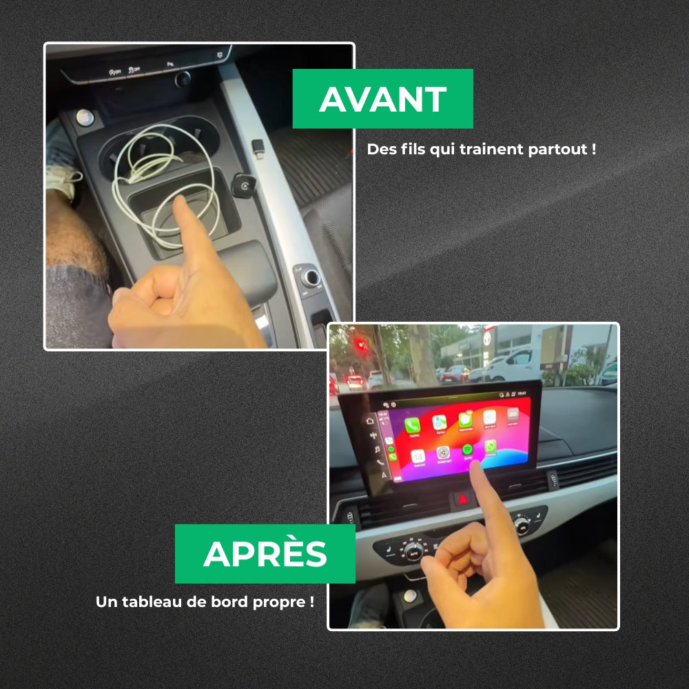 Image de avant/après de la clé carplay