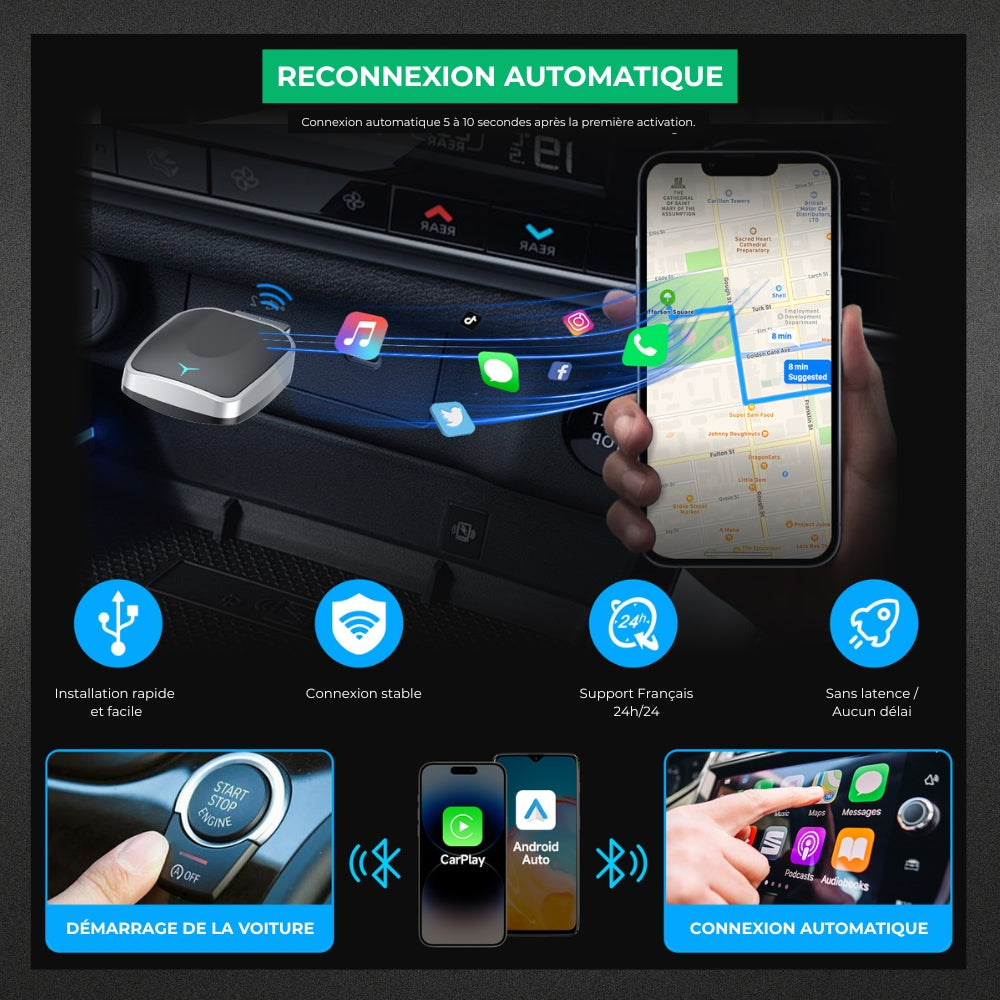 Connexion automatique clé carplay